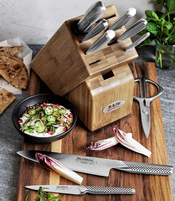 Global Classic Takashi 10-piece Set, Natural Block