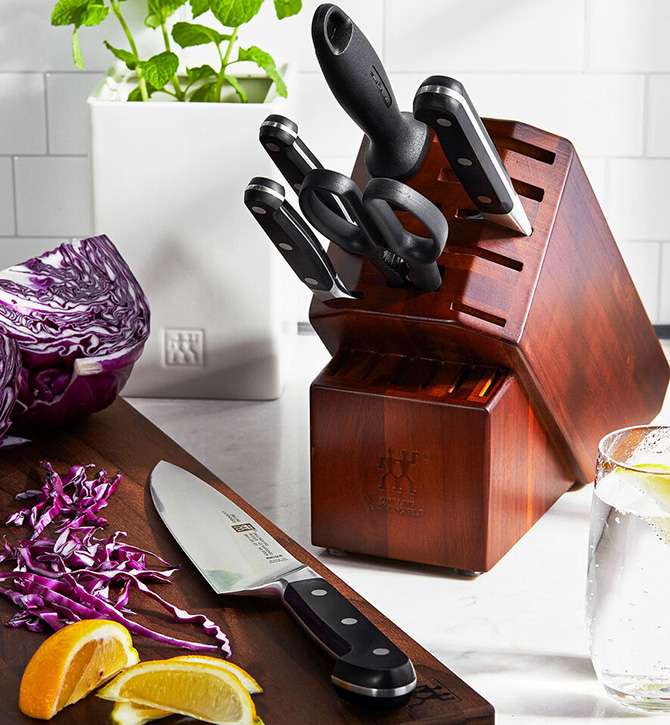 Zwilling J.A. Henckel Pro 7-piece chef knife set