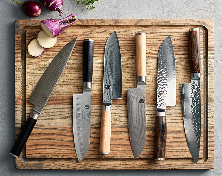 Shun chef knives and santokus