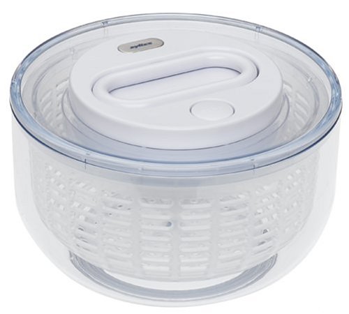 Zyliss Small Easy Spin Salad Spinner, white/transparent